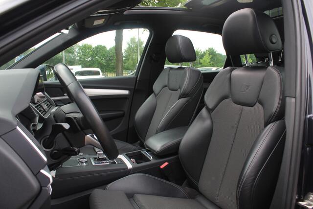 Audi Q5 2.0 TFSI quattro Launch Edition / Trekhaak / Panoramadak / Half leder / B&O / 20'' / Standverwarming / Parkeerhulp V+A / Navigatie / Cruise Control