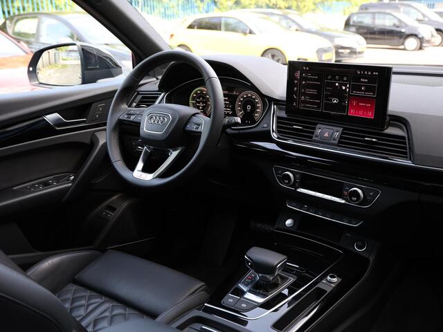 Audi Q5 S edition Competition 55 TFSI e 367pk | Pano | B&O | Keyless | 360° camera | Elek. bes. stoel | Adaptive Cruise | Dodehoekdetectie | 20" Velgen