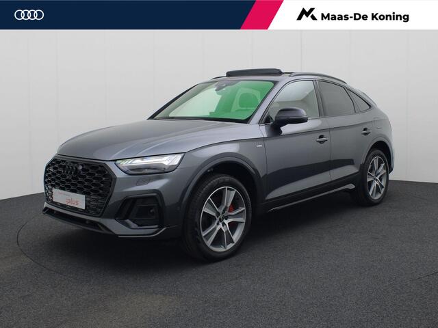 Audi Q5 Sportback 55 TFSIe 270kW/367PK S Line · Panoramadak · Leder · Trekhaak · Garantie tot september 2029 of 100000km.