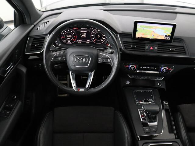 Audi Q5 2.0 TFSI quattro S Line | Stoelverwarming | Carplay | Half leder | Sportstoelen | Full LED | Navigatie | Achterbankverwarming | Park Assist | Virtual Cockpit