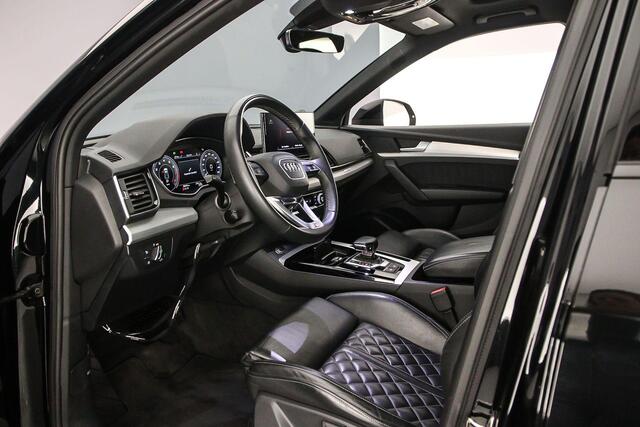 Audi Q5 50 TFSI e S edition | Pano | Luchtvering | B&O | Matrix | 360 Camera | Cruise | Optiek zwart | Ambient lighting |