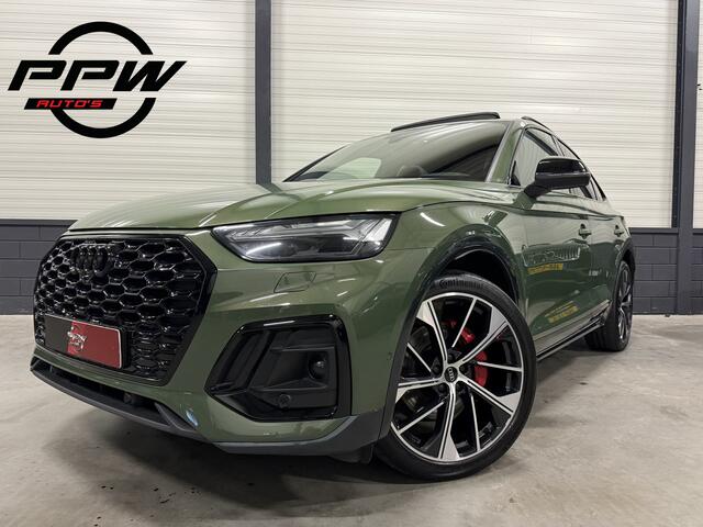 Audi Q5 Sportback 55 TFSI e S-Line 367PK DISTRIKTGRUN/PANO/LUCHTVERING/360CAMERA/LEER-SPORT/STANDKACHEL/21"AUDI-SPORT/BLACK-OPTIC/VOLLEDIG AUDI DEALER HISTORIE