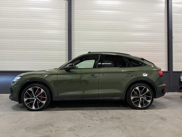 Audi Q5 Sportback 55 TFSI e S-Line 367PK DISTRIKTGRUN/PANO/LUCHTVERING/360CAMERA/LEER-SPORT/STANDKACHEL/21"AUDI-SPORT/BLACK-OPTIC/VOLLEDIG AUDI DEALER HISTORIE