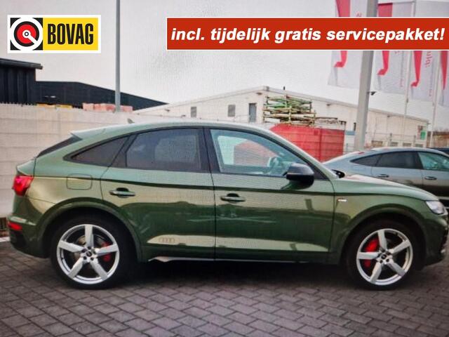 Audi Q5 50 TFSIe 299pk S-Line Black Line Quattro Matrix Luchtvering Distrikt groen!