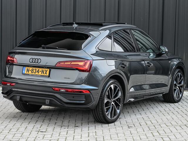 Audi Q5 Sportback 50 TFSI e S edition · Adaptive Cruise · Memory Seats · Bang & Olufsen Sound · Stoelverwarming · Leder · Keyless · Panoramadak · 360 Camera · EL. Trekhaak