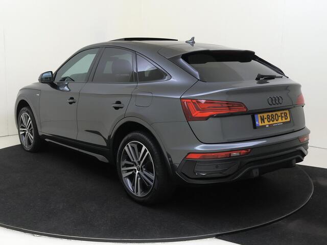 Audi Q5 Sportback 50 TFSI e S edition | Panoramadak | Trekhaak | 360 camera | Lederen bekleding 'Valcona' | Bang & Olufsen | Adaptieve cruise control | Keyless |