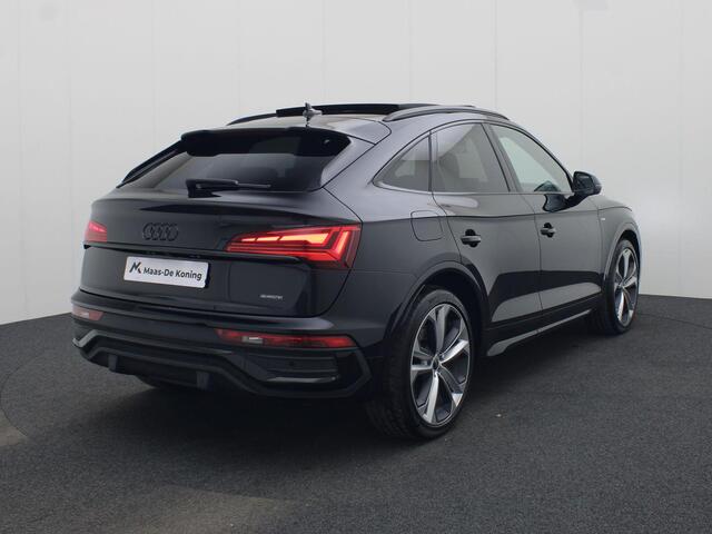 Audi Q5 Sportback 55 TFSIe 367PK S-tronic S Edition Competition · Panoramadak · Elek. Trekhaak · Bang & Olufsen · Luchtvering · Camera · Apple/Android Car Play · 21'' Inch · Garantie t/m 19-06-2030 of 100.000km.
