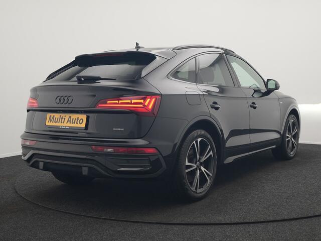 Audi Q5 Sportback 55 TFSI e Quattro 2x S-Line Plug In Hybrid 367pk PHEV | Luchtvering | Sfeerverlichting | Bang & Olufsen | Valcona Sportstoelen Verwarmd | Camera | Apple Carplay | Virtual | Keyless | Navigatie | DAB | 20"L.M |