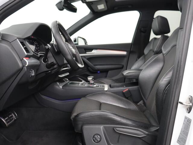 Audi Q5 2.0 TFSI S line | Panoramadak | Stoelverwarming | Virtual Cockpit | Camera | Carplay | Keyless | Side Assist | Full LED | Navigatie | Half leder | Sportstoelen | Parkeerhulp | Cruise control