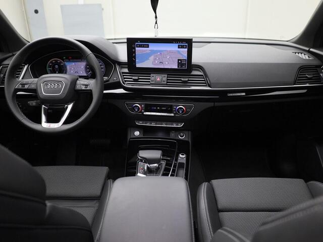 Audi Q5 50 TFSIe 220kW/299PK S Line · Panoramadak · Apple/Android Car Play · Adaptive Cruise Control · Leder/stof · Drive select