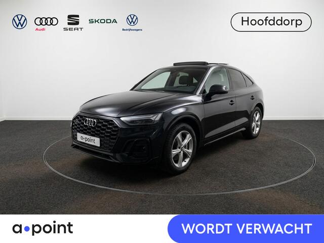 Audi Q5 Sportback 55 TFSI e S edition Competition 367 pk S-tronic | Verlengde garantie | Navigatie | Panoramadak | Parkeersensoren (Park assist) | Rondomzicht camera | Lederen bekleding | S-Line |