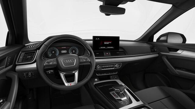 Audi Q5 55 TFSI e S edition | Trekhaak | Luchtvering | Pano | Optiekzwart | Oled | B&O | 21 Inch | Matrix | Achteruitrijcamera |