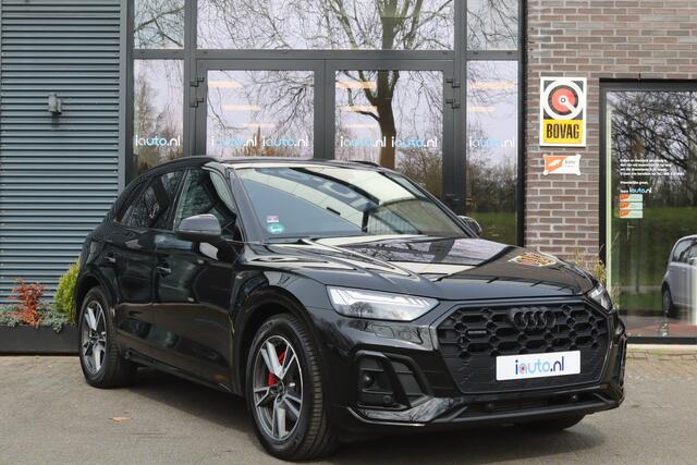 Audi Q5 50 TFSI e S-Line Optiek Matrix LED/Luchtvering/Keyless/Leder/Camera/MMI+/Virtual Cockpit/ACC/Headup/19"