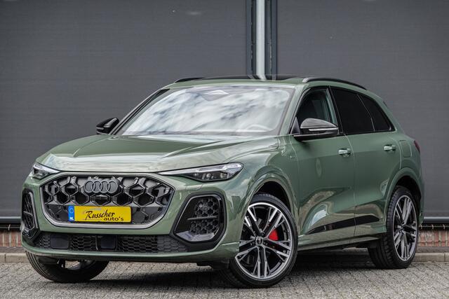 Audi Q5 e-hybrid 367Pk | Quattro | S-Line | MMI Bijrijdersdisplay | Tech Pro Pakket | Panoramadak | 360° Camera | 21'' | District Green