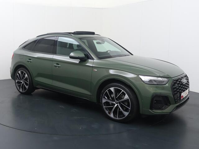 Audi Q5 Sportback 50 TFSI e S edition | 299 PK | SoH 100% | Panoramadak | Luchtvering | Head-up display | Area View 360 | Dodehoek detectie |