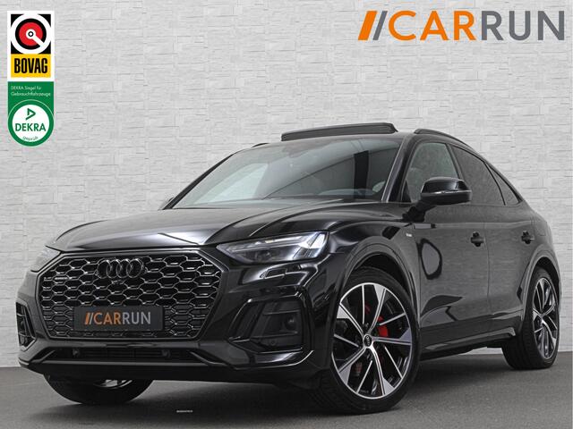 Audi Q5 Sportback 300pk TFSI e S-Line Competition | RS-Leder | Luchtvering | 360 Camera | Panorama | B&O | ACC | SQ5 Diffuser | Sfeerverlichting | Trekhaak | Stoelverwarming V+A | LED-Matrix | Keyless-Entry | Memory | Zonwering | Standkachel | Stuurverwarming | 2