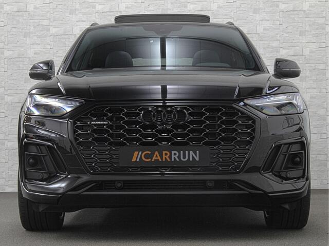 Audi Q5 Sportback 300pk TFSI e S-Line Competition | RS-Leder | Luchtvering | 360 Camera | Panorama | B&O | ACC | SQ5 Diffuser | Sfeerverlichting | Trekhaak | Stoelverwarming V+A | LED-Matrix | Keyless-Entry | Memory | Zonwering | Standkachel | Stuurverwarming | 2