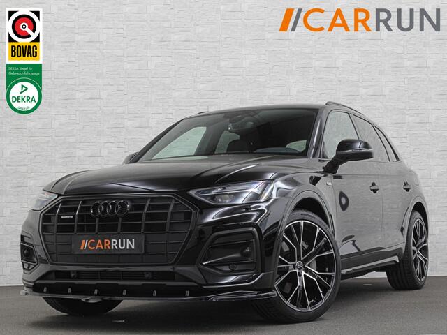 Audi Q5 50 TFSI e 300PK | Luchtvering | B&O Sound | Leder | Carbon | Sportstoelen | Carplay | 11-2022 | Zwarte Hemel | Standkachel | Stoelverwarming | 3-Zone Clima | Black-Optic | Zonwering | Virtual Cockpit | LED | Autom. Achterklep | Bovag Garantie |