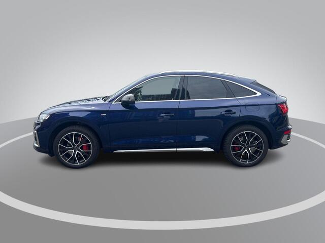 Audi Q5 Sportback 50 TFSI e 299pk S edition Competition · Panoramadak · 360 gr. Camera · Bang & Olufsen · Luchtvering · Apple/Android Car Play · Stoel+achterbank verwarmd · 20'' velgen · Garantie t/m 07-02-2028 of 100.000km
