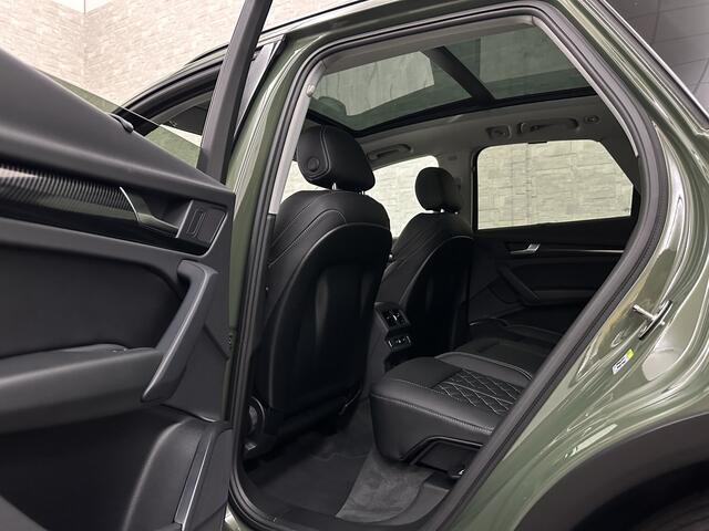 Audi Q5 50 TFSI e #RS-Leder | Panorama | ACC | Carbon | Virtual-Cockpit | 3-Zone Clima | Carplay | Zonwering | Getint Glas | Black-Optic | Lane-Assist | Stoelverwarming | District Green | Rijklaar incl. Bovag garantie |