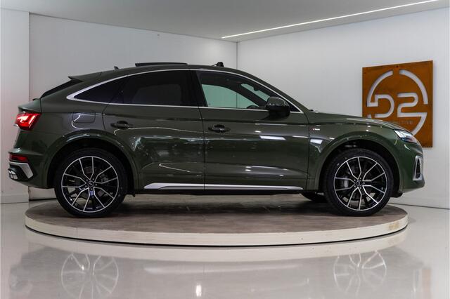 Audi Q5 Sportback 55 TFSI e S Line 367PK | District Green | Pano | Virtual | 21'' | SQ5 Sierstukken | 12 MND Garantie