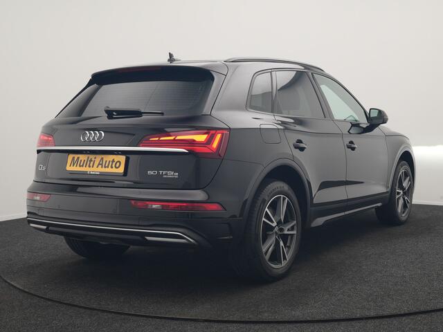 Audi Q5 50 TFSI e Advanced edition PHEV 300pk Dealer O.H | Trekhaak Af Fabriek | Head Up | Apple Carplay | Lederen Sportstoelen Verwarmd | Cruise Control | Virtual | Navigatie | DAB | 19"L.M | Plug In Hybrid |