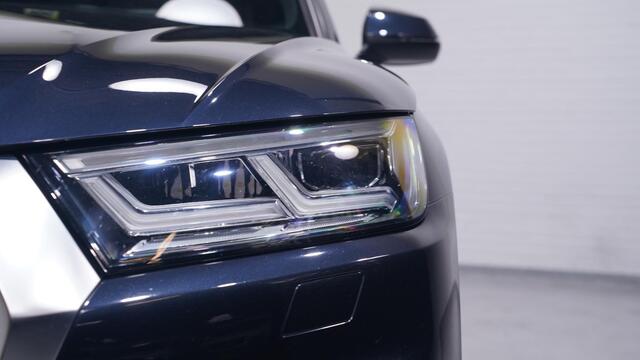 Audi Q5 35 TDI quattro S edition NAP 2e eigen. Led-koplampen half-lederen bekleding DAB ontvangst stuurbediennig cruise-controle climate-controle allu-dakrails 19"-lmv Navi S-Line int. 1e Eigenaar NAP Rijklaar!