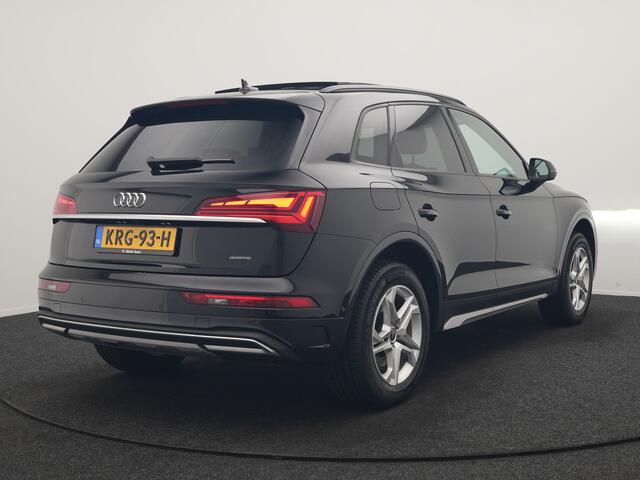 Audi Q5 50 TFSI e Advanced edition PHEV 300pk | Trekhaak Af Fabriek | Panodak | 360 Camera | Lederen Comfortzetels Verwarmd | Cruise Control | Virtual | Navigatie | DAB | Plug In Hybrid |