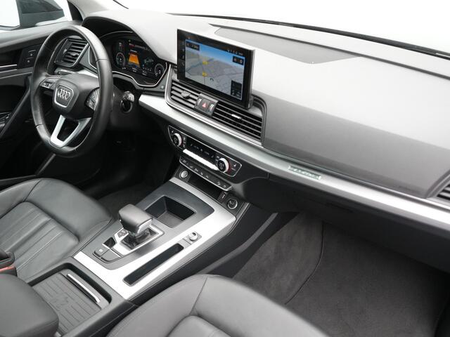 Audi Q5 50 TFSI e Advanced edition PHEV 300pk | Trekhaak Af Fabriek | Panodak | 360 Camera | Lederen Comfortzetels Verwarmd | Cruise Control | Virtual | Navigatie | DAB | Plug In Hybrid |