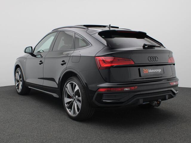Audi Q5 Sportback 55 TFSI e S edition Competition 367PK S-Tronic SOH 94%, Pano-Schuifdak, Trekhaak, S-Line, Memorystoel, 21" LM Velgen, Side Assist, Keyless, Elektr. Achterklep, Achteruitrijcamera, Head-up display,