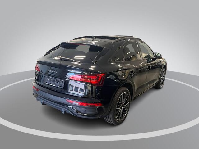 Audi Q5 Sportback 55 TFSIe 367pk S-Tronic S Edition · SOH 95,6% · Panoramadak · 360 Camera · Inklap. Trekhaak · B&O Sound · Stuur- & Stoelverwarming · Alarmklasse 3 · Garantie t/m 13-08-2030 of 100.000km