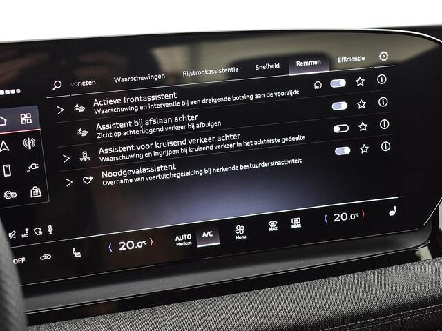 Audi Q6 e-tron S edition (B1) e-tron perf 225kW/306pk 100Kwh Hat Audi Q6 e-tron S edition performance 100 kWh · Luchtvering · Adaptive cruise control · Camera's rondom