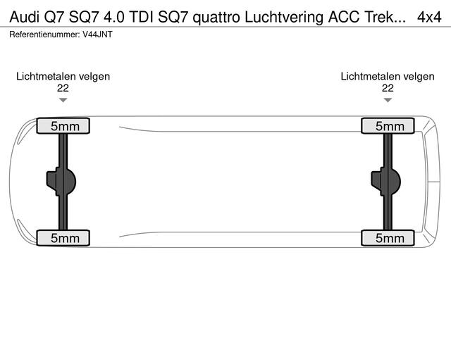 Audi Q7 SQ7 4.0 TDI SQ7 quattro Luchtvering ACC Trekhaak 22inch LM Applecarplay Navi Lane+Side assist 435pk/900Nm