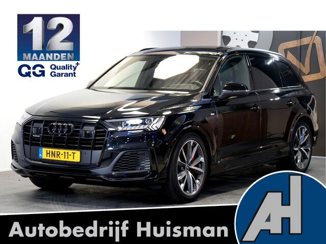 Audi Q7 60 TFSI e quattro 340kW/462pk Aut8 Pro Line S Competition PANORAMADAK + LUCHTVERING + MATRIX LED + BANG&OLUFSEN + LEER + STOELMASSAGE&-VENTILATIE + BLACK OPTIEK + 360 CAMERA + KEYLESS DRIVE + DODHOEK MELDER + LANE ASSIST + STOELVERWARMING V&A + PARKSENSOR