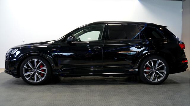 Audi Q7 60 TFSI e quattro 340kW/462pk Aut8 Pro Line S Competition PANORAMADAK + LUCHTVERING + MATRIX LED + BANG&OLUFSEN + LEER + STOELMASSAGE&-VENTILATIE + BLACK OPTIEK + 360 CAMERA + KEYLESS DRIVE + DODHOEK MELDER + LANE ASSIST + STOELVERWARMING V&A + PARKSENSOR