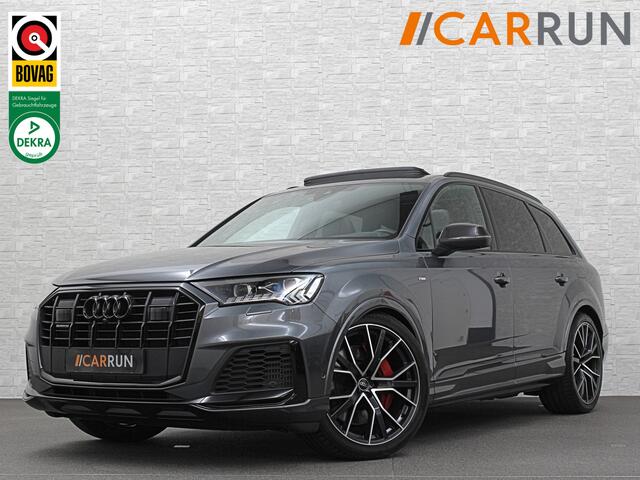 Audi Q7 60 TFSI e Competition S-Line | 360 Camera | ACC | Panorama | Carbon | Laser-LED | Trekhaak | B&O Sound | Keyless-Entry | Luchtvering | 22'' | Memory | Stoelverwarming V+A | Stuurverwarming | Stand Kachel | Zonwering | Carplay |