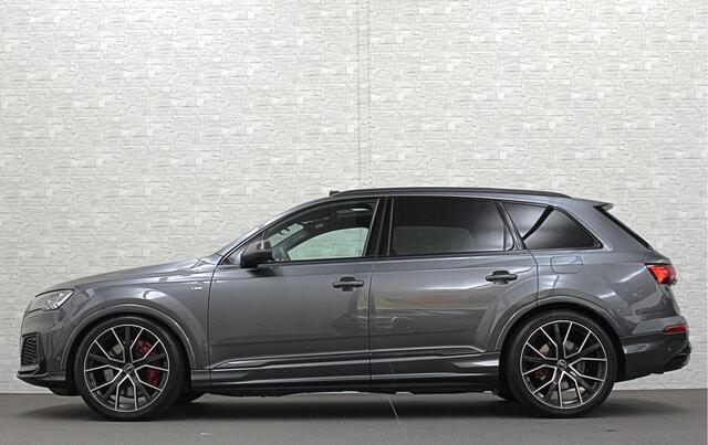 Audi Q7 60 TFSI e Competition S-Line | 360 Camera | ACC | Panorama | Carbon | Laser-LED | Trekhaak | B&O Sound | Keyless-Entry | Luchtvering | 22'' | Memory | Stoelverwarming V+A | Stuurverwarming | Stand Kachel | Zonwering | Carplay |