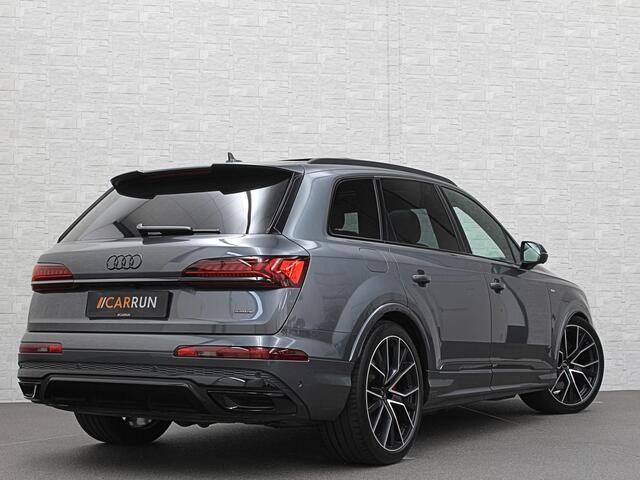 Audi Q7 60 TFSI e Competition S-Line | 360 Camera | ACC | Panorama | Carbon | Laser-LED | Trekhaak | B&O Sound | Keyless-Entry | Luchtvering | 22'' | Memory | Stoelverwarming V+A | Stuurverwarming | Stand Kachel | Zonwering | Carplay |