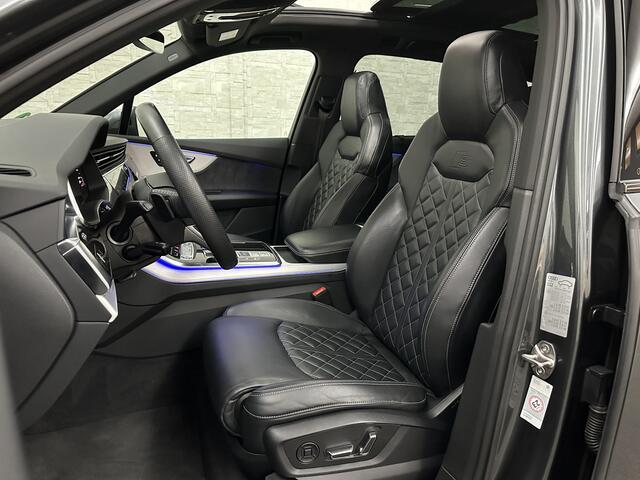 Audi Q7 55 TFSI e 381PK S-Line | RS-Stoelen | 360 Camera | ACC | Panorama | Laser-LED | Soft-Close | Luchtvering | Ambiente Led | Stuur verwarming | Memory | Zonneschermen | Black optic | Bovag garantie.