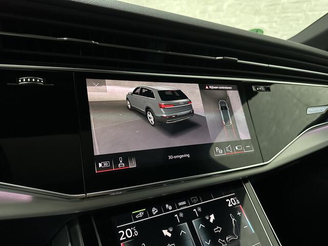 Audi Q7 55 TFSI e 381PK S-Line | RS-Stoelen | 360 Camera | ACC | Panorama | Laser-LED | Soft-Close | Luchtvering | Ambiente Led | Stuur verwarming | Memory | Zonneschermen | Black optic | Bovag garantie.