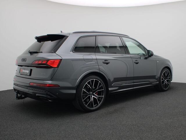 Audi Q7 60 TFSI e quattro Pro Line S Competition 456PK AUT Laser LED, advanced onderstel, premium stoelen, 22" lichtmetaal, trekhaak, B&O premium sound, 360gr. camera, stoel- verwarming & ventilatie voor, keyless, head-up