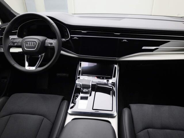 Audi Q7 55 TFSIe 381pk Tiptronic Quattro S Line · 360 Camera · B&O Sound · Luchtvering · Elek. Stoelen + Geheugen · Head-Up Display · Matrix LED · Elek. Trekhaak · Garantie tot 28-01-2029 of 100.000km · TOPDEAL