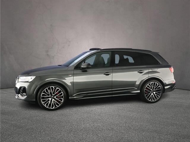 Audi Q7 60 TFSI e 490pk Pro Line S Comp. | Adv. Onderstel | HD-Matrix lazer | S-Stoelen | Head up | Pano | 4-wiel best. | Oled | Trekhaak | Optiek zwart | B&O 3D |