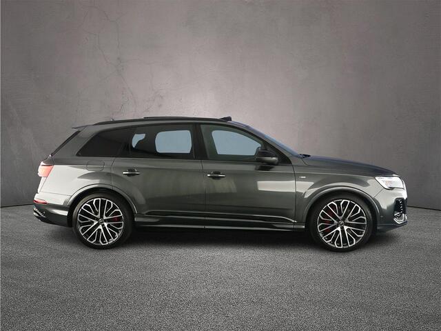 Audi Q7 60 TFSI e 490pk Pro Line S Comp. | Adv. Onderstel | HD-Matrix lazer | S-Stoelen | Head up | Pano | 4-wiel best. | Oled | Trekhaak | Optiek zwart | B&O 3D |