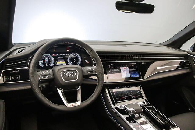 Audi Q7 60 TFSI e 490pk Pro Line S Comp. | Adv. Onderstel | HD-Matrix lazer | S-Stoelen | Head up | Pano | 4-wiel best. | Oled | Trekhaak | Optiek zwart | B&O 3D |