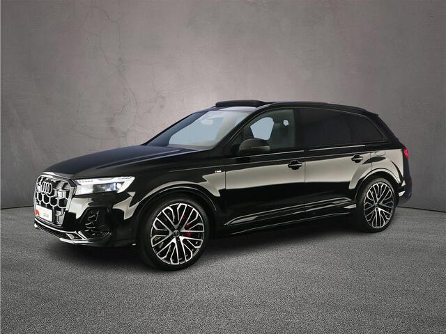 Audi Q7 60 TFSI e quattro Pro Line S Competition | Advanced onderstel | HD-Matrix lazer | Headup | Pano | 4-wiel best. | Oled | Trekhaak | Optiek zwart | B&O 3D |