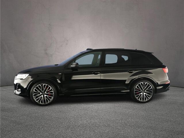 Audi Q7 60 TFSI e quattro Pro Line S Competition | Advanced onderstel | HD-Matrix lazer | Headup | Pano | 4-wiel best. | Oled | Trekhaak | Optiek zwart | B&O 3D |