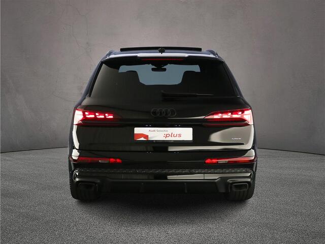 Audi Q7 60 TFSI e quattro Pro Line S Competition | Advanced onderstel | HD-Matrix lazer | Headup | Pano | 4-wiel best. | Oled | Trekhaak | Optiek zwart | B&O 3D |