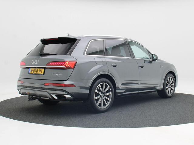 Audi Q7 55 TFSi e quattro 380 Pk S-Line | Trekhaak | 360° Cam | Panoramadak | Stoelverwarming | Adaptive Cruise | Bose Audio | Head-Up | Full LED | Privacy Glass | Elektrische Achterklep | 20 Inch | 55.774 Km!!