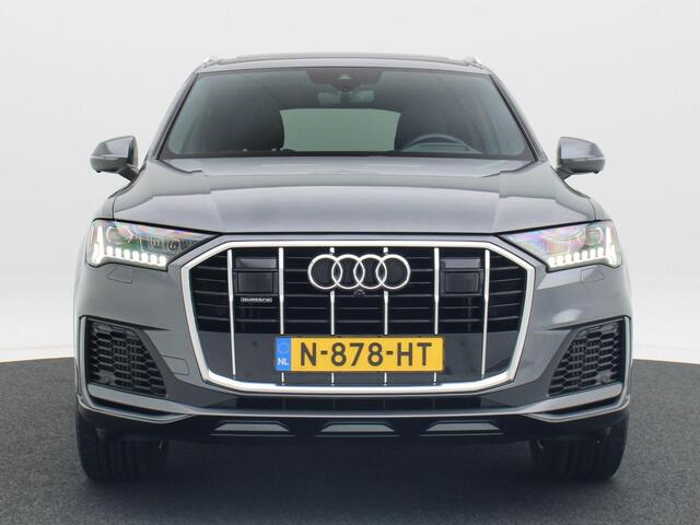 Audi Q7 55 TFSi e quattro 380 Pk S-Line | Trekhaak | 360° Cam | Panoramadak | Stoelverwarming | Adaptive Cruise | Bose Audio | Head-Up | Full LED | Privacy Glass | Elektrische Achterklep | 20 Inch | 55.774 Km!!